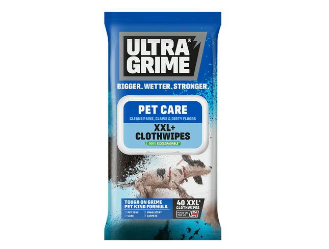 UltraGrime XXL Pet Care Clothwipes 40pk