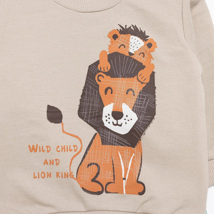 HelloBaby Basic Lion Sweatshirt - Mink