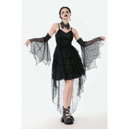 Dark in Love Seraphine Black Lace Ruffle Arm Sleeves