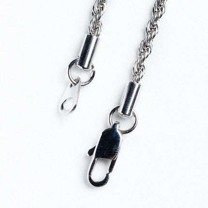 3mm Rope Chain - Silver
