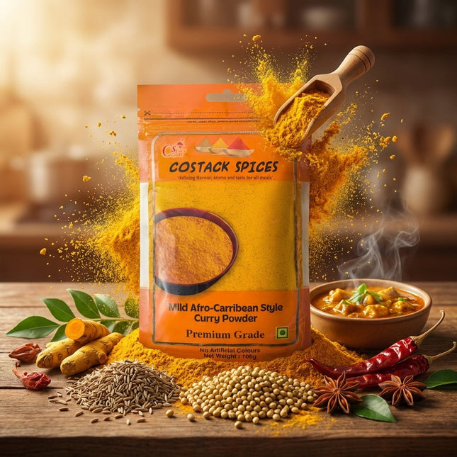Costack Afro-Carribean Style Curry Powder (Re-sealable sachet)