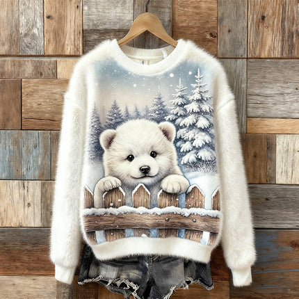 Women's 3D-printed Casual Christmas Hoodie