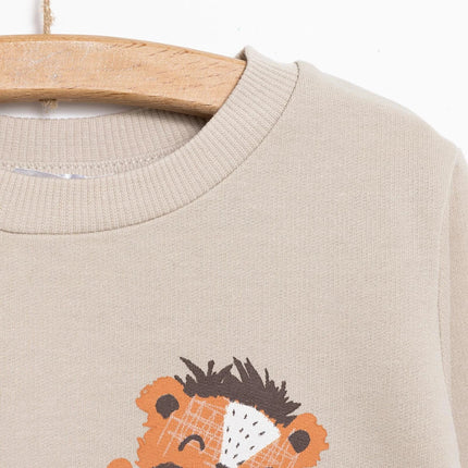 HelloBaby Basic Lion Sweatshirt - Mink
