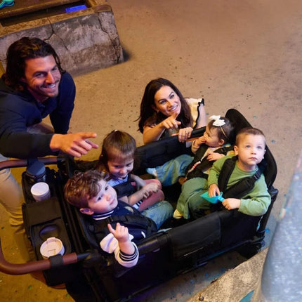 Wonderfold W4 Luxe Pro Stroller Wagon - Jet Black