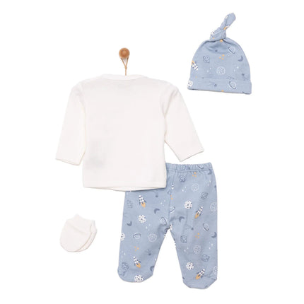 HelloBaby Boy 5 Piece Newborn Gift Set - Blue