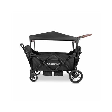 Wonderfold X2R Push & Pull Quad Stroller Wagon - Black