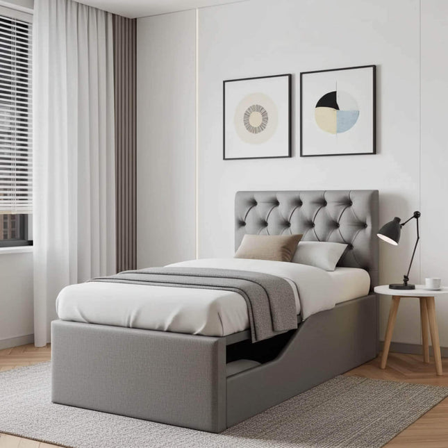 Carlos Kids Ottoman Bed With Safety Rail