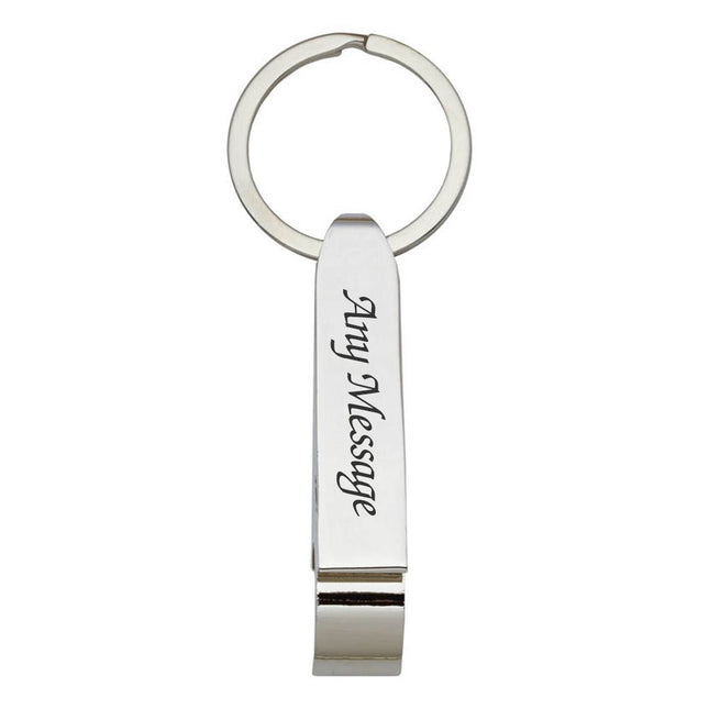 Engraved Bottle Opener Keyring