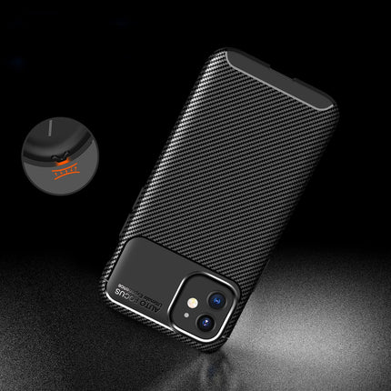 Carbon Fibre TPU Black Case - For iPhone 12 Mini