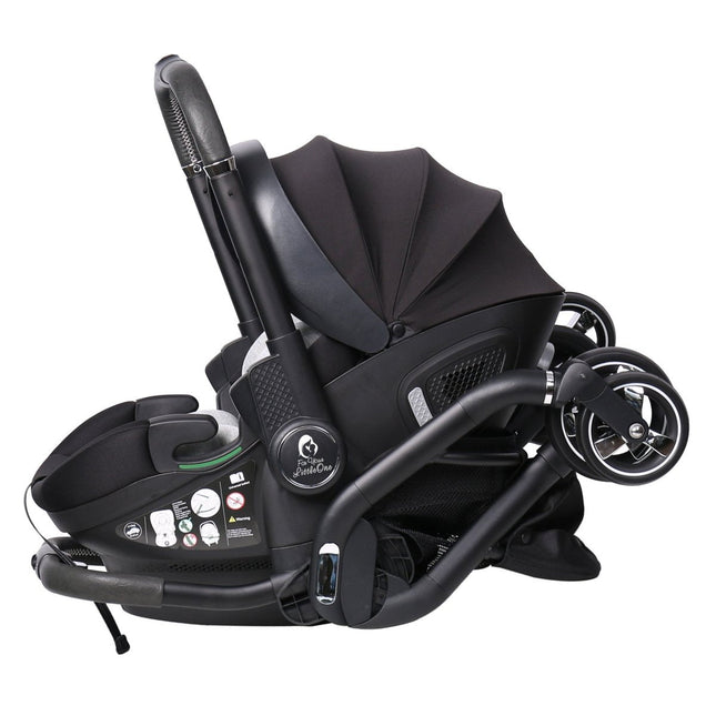 For Your Little One Qubi Infant Car Seat & Stroller 7 Piece Bundle - Eclipse Black