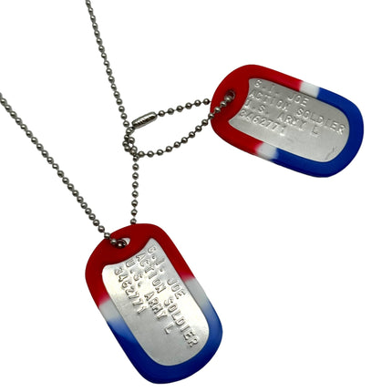 'G.I. JOE' Military Dog Tags - Cosplay Costume Prop Replica - Stainless Steel Chains Included