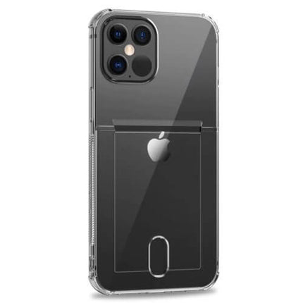Soft TPU Clear Case With Card Slot - For iPhone 12 Pro Max