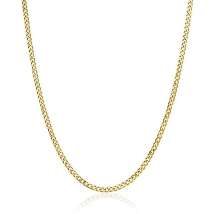 3mm Micro Cuban Chain - Gold