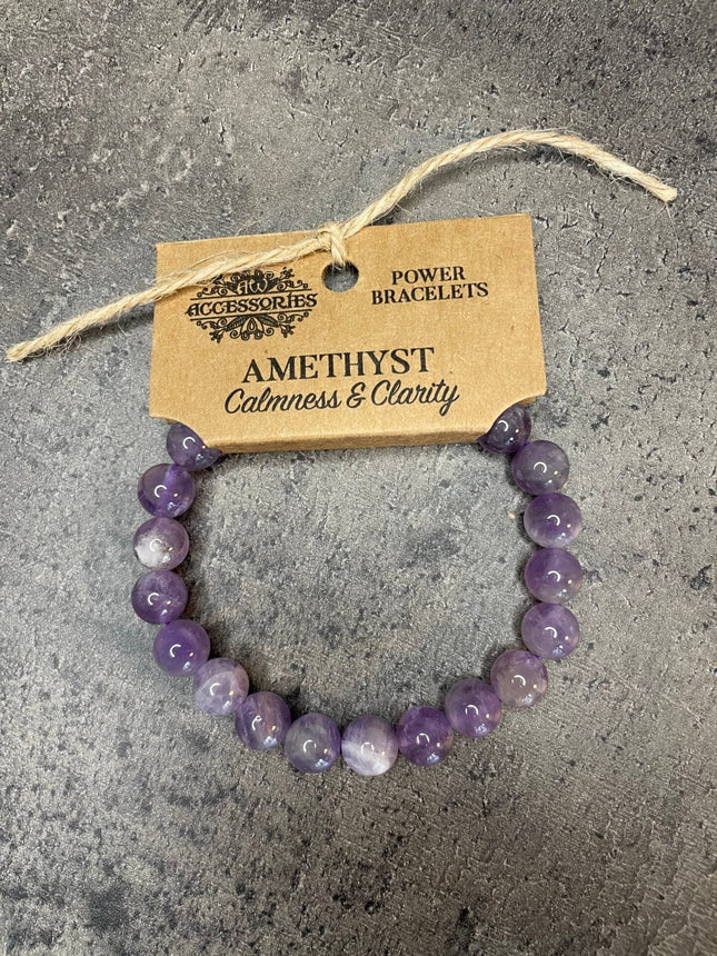 Amethyst - Calmness and clarity - Power bead bracelet