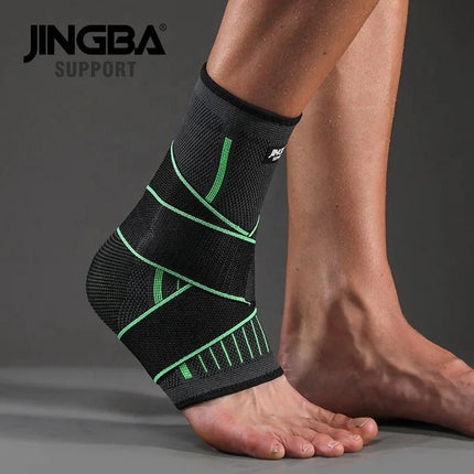 Adjustable Ankle Support Compression Sleeve with Strap for Sports and Recovery
