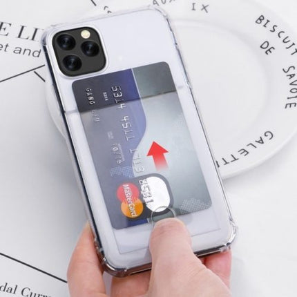 Soft TPU Clear Case With Card Slot - For iPhone 11 Pro