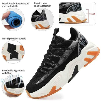 Men's Athletic Walking Style Casual Shoes with Custom Logo - Sneakers for Men
