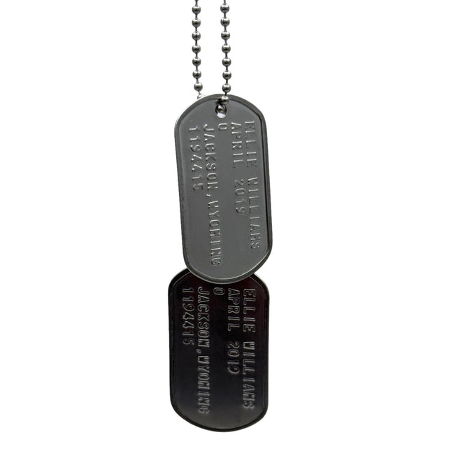 'NEW KID' Military Dog Tags - Cosplay Costume Prop Replica - Stainless Steel Chains Included