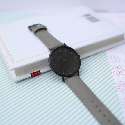 Own Handwriting Mr Beaumont Grey Black Face Watch