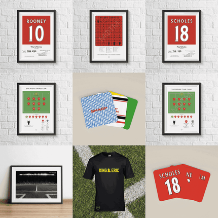 Paul Scholes Manchester United Legend Stats Print