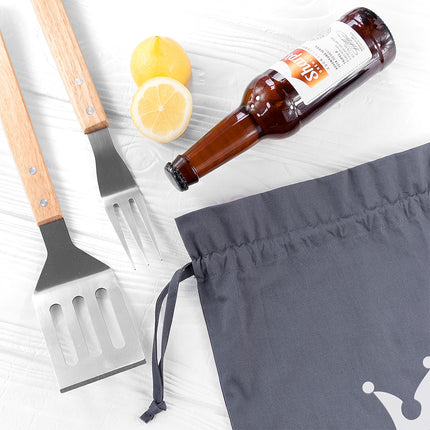 Personalised King Of The Grill Bbq Tools Set