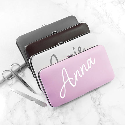 Personalised Manicure Set - Brown