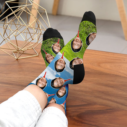 Personalised Golf Tee Face Socks