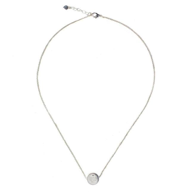 Personalised Any Message Disc Necklace