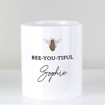 Personalised Bee-U-Tiful Ceramic Storage Pot