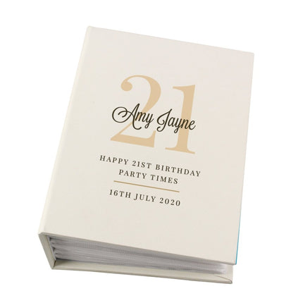 Personalised Big Birthday 6x4 Inch Photo Album With Sleeves