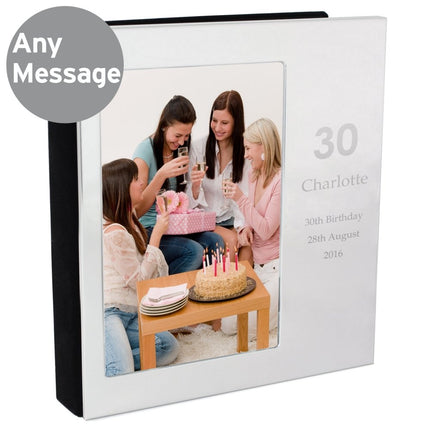 Personalised Big Numbers 6x4 Inch Photo Frame Album