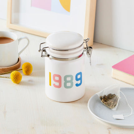Personalised Personalised Birth Year Ceramic Jar