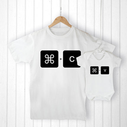 Personalised Personalised Daddy and Me Command+V Set