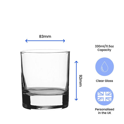 Personalised Engraved Novelty Vodka Tumbler with 'Name's Vodka' Design