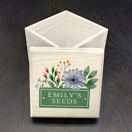 Personalised Personalised Flower Seeds Box