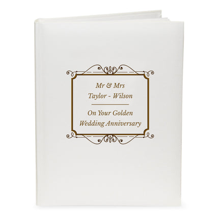 Personalised Gold Album With Sleeves