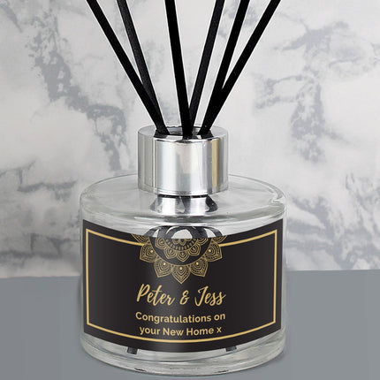 Personalised Gold Mandala Reed Diffuser