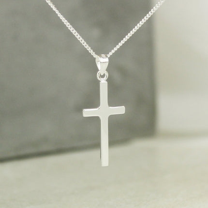 Personalised In Loving Memory Cross Sentiment Necklace And Box