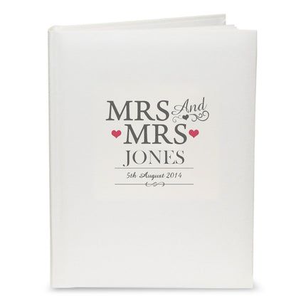 Personalised Mrs & Mrs Traditional Photo Album