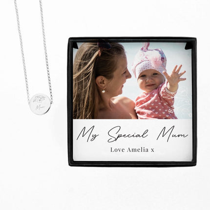 Personalised Photo Upload Necklace And Box