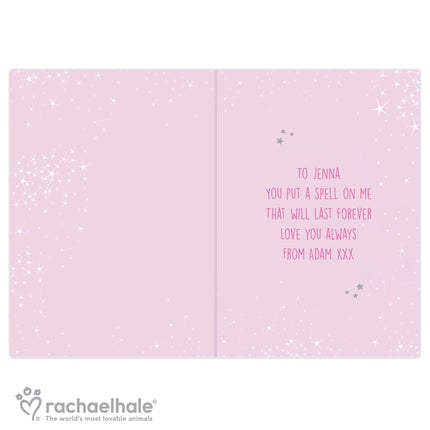 Personalised Rachael Hale Sparkle Cat Card