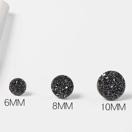 1 Piece Basic Simple Style Geometric Plating 925 Sterling Silver Crystal Ear Studs