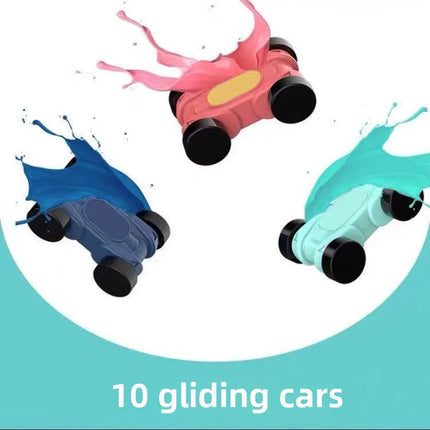 Children's toy car boy girl baby gliding track car parking car pull-back car inertia car toy