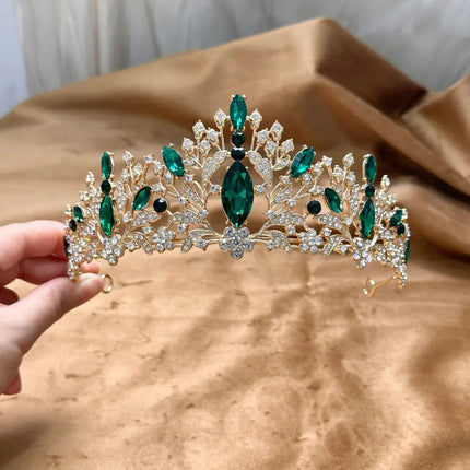 New Bride Headwear Crown Alloy Rhinestone Hair Accessories Hair Crown Wedding Wedding Party Performance Accessories