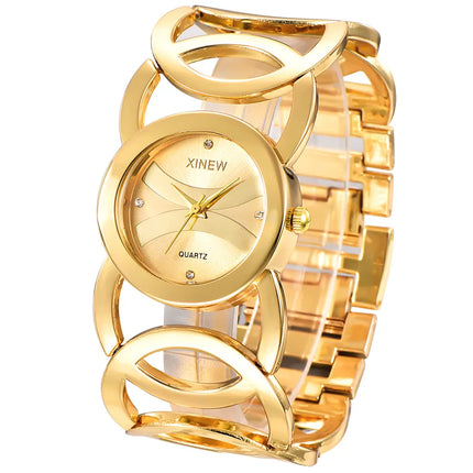 brand new women's watch stainless steel bracelet watch  simple luxury ladies quartz watch a generation of hair