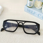 Black Frame Transparent Lens