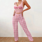 S / W0277 Vest Pants-Pink