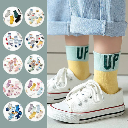 New Children's Socks Spring and Autumn Cotton Cartoon Children's Socks Boys and Girls Baby Socks Autumn and Winter Cute Children's Socks Wholesale