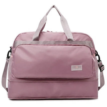 Short-distance travel bag business travel cover trolley clothing luggage bag men's and women's large capacity portable boarding bag fitness yoga bag