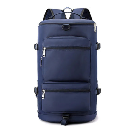 Multi-purpose casual travel bag men's and women's large capacity wet and dry separation fitness bag shoulder short distance luggage bag printed LOGO